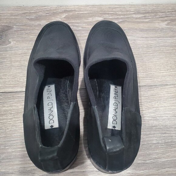 Donald J. Pliner Women's Black Loafer Slip-On Shoes Mesh Top Comfort Heel Sz 8.5 - Picture 5 of 7